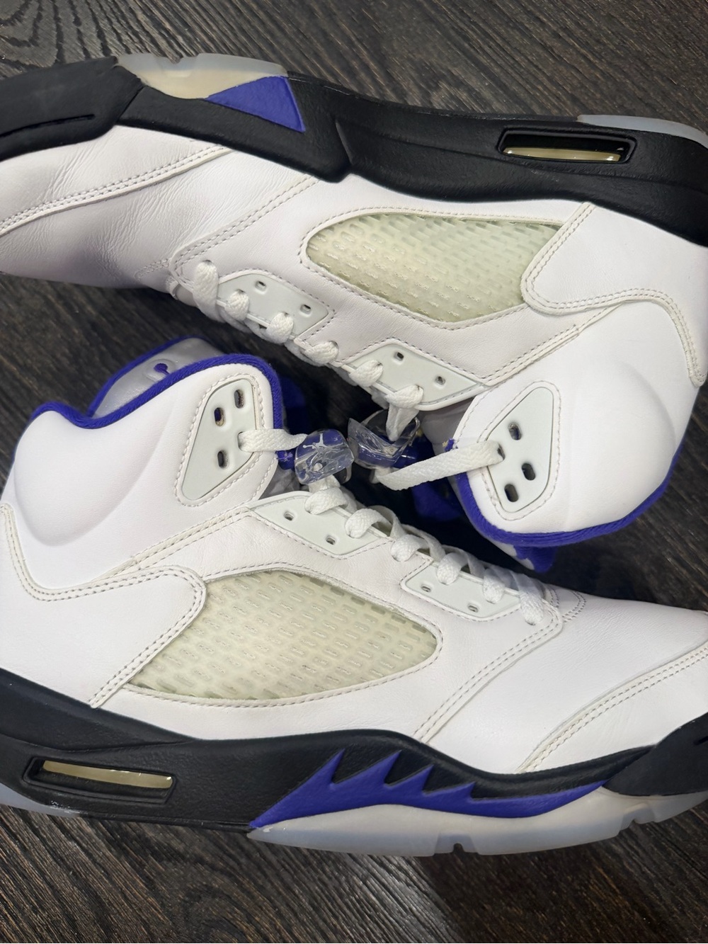 Jordan 5 Dark Concord White Purple Size 12 Preowned